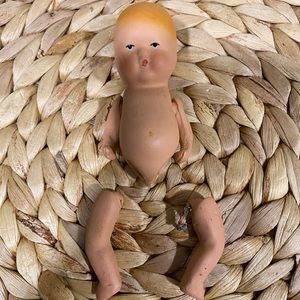 Antique Sherwood Bisque Mini Doll 1935 With Original Box & Papers